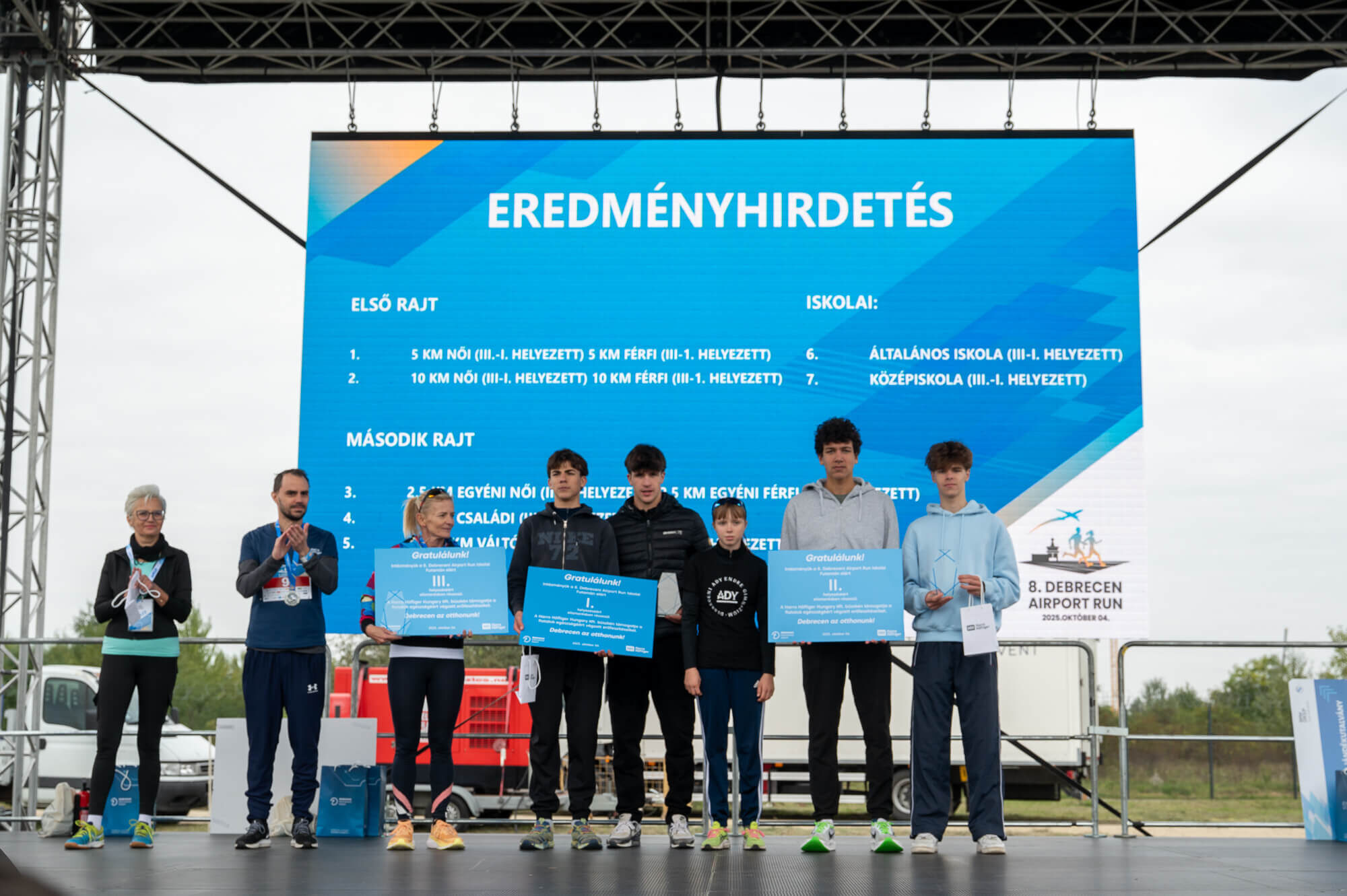 Eredményhirdetés – 8. Debrecen Airport Run