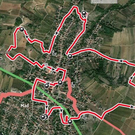 Mád Wine Challenge Borissza hétpróba útvonala 8 km
